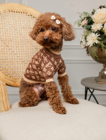 Chewy Vuitton Sweater | Chocolate