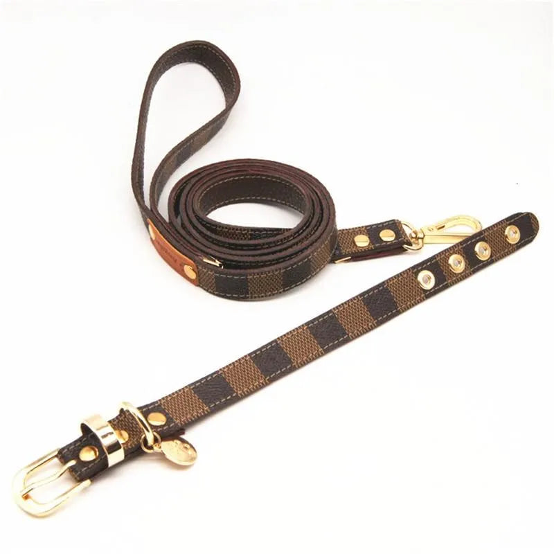 Furry Vee Collar & Leash Set