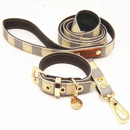 Furry Vee Collar & Leash Set